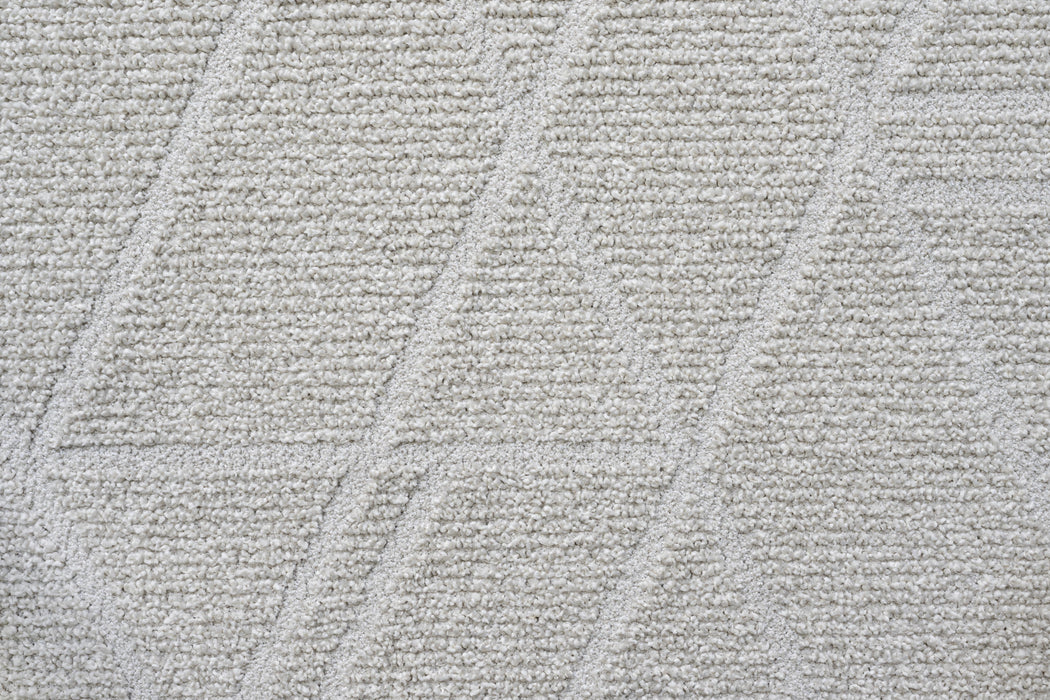 Modern Geometric Luxurious Textured Trentino Rug (41018-6161) Size: 240 x 340cm - Rugs Direct