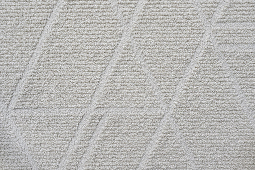 Modern Geometric Luxurious Textured Trentino Rug (41018-6161) Size: 240 x 340cm - Rugs Direct