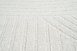 Contemporary Minimalist Arch Line Textured Trentino Oval Rug (41061-6161) Size: 160 x 230cm - Rugs Direct