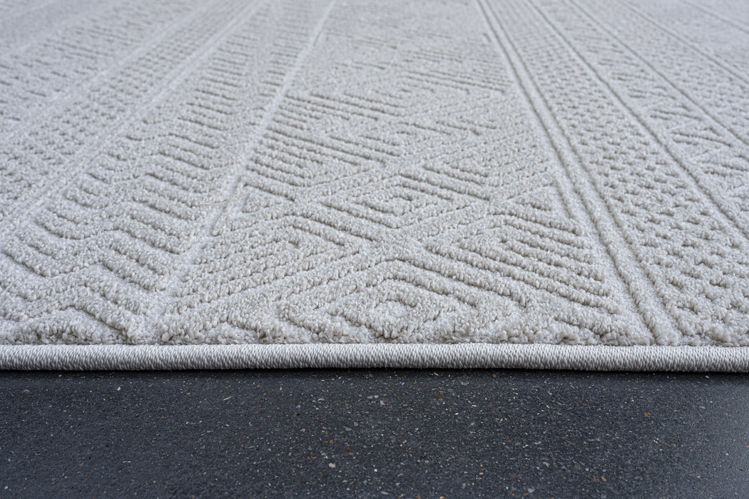 Luxurious Tribal Pattern Textured Trentino Rug (41062-6161) Size: 160 x 230cm - Rugs Direct