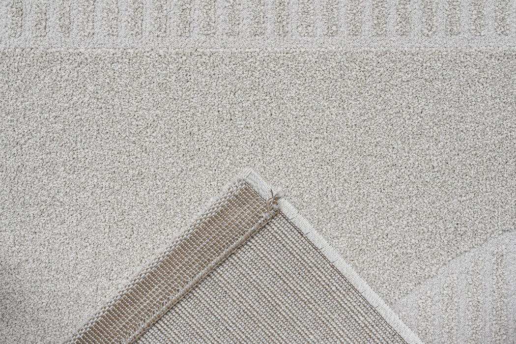 Abstract Geometric Pattern Luxurious Textured Trentino Rug (41067-6161)-Rugs Direct