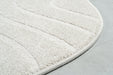 Contemporary Curved Line Textured Trentino Trapezoid Shape Rug Size: 160 x 230cm (41077-6161) - Rugs Direct