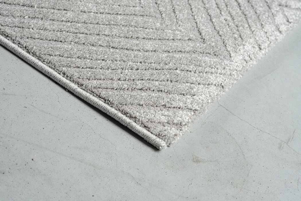 Abstract Design Luxurious Textured Trentino Rug (41091-2121) Size: 160 x 230cm - Rugs Direct