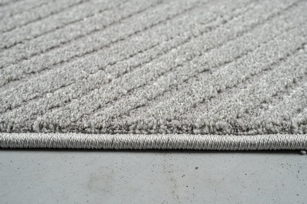 Abstract Design Luxurious Textured Trentino Rug (41091-2121) Size: 160 x 230cm - Rugs Direct