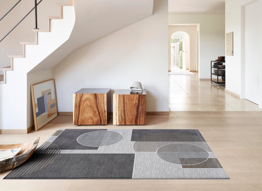 Abstract Geometric Pattern Valentino Rug Size: 120 x 170cm (46043-6191)-Rugs Direct