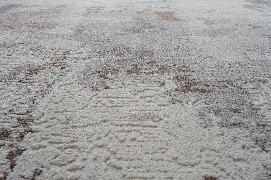 Modern Abstract Design Valentino Round Rug (46024-6111) Size: 160 x 160cm- Rugs Direct