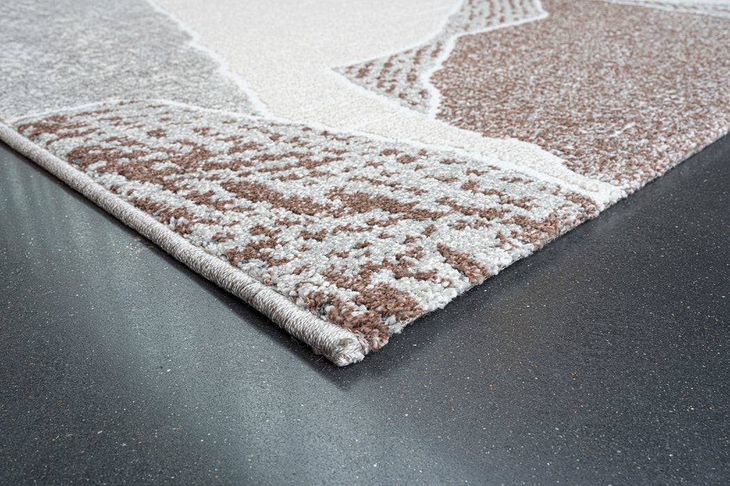 Organic Shapes Abstract Design Valentino Rug (46038-6111) - Rugs Direct