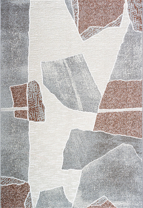 Organic Shapes Abstract Design Valentino Rug (46038-6111) - Rugs Direct