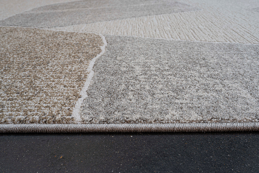 Organic Shapes Abstract Design Rounded Square Valentino Rug (46038-6191) Size: 200 x 200cm - Rugs Direct