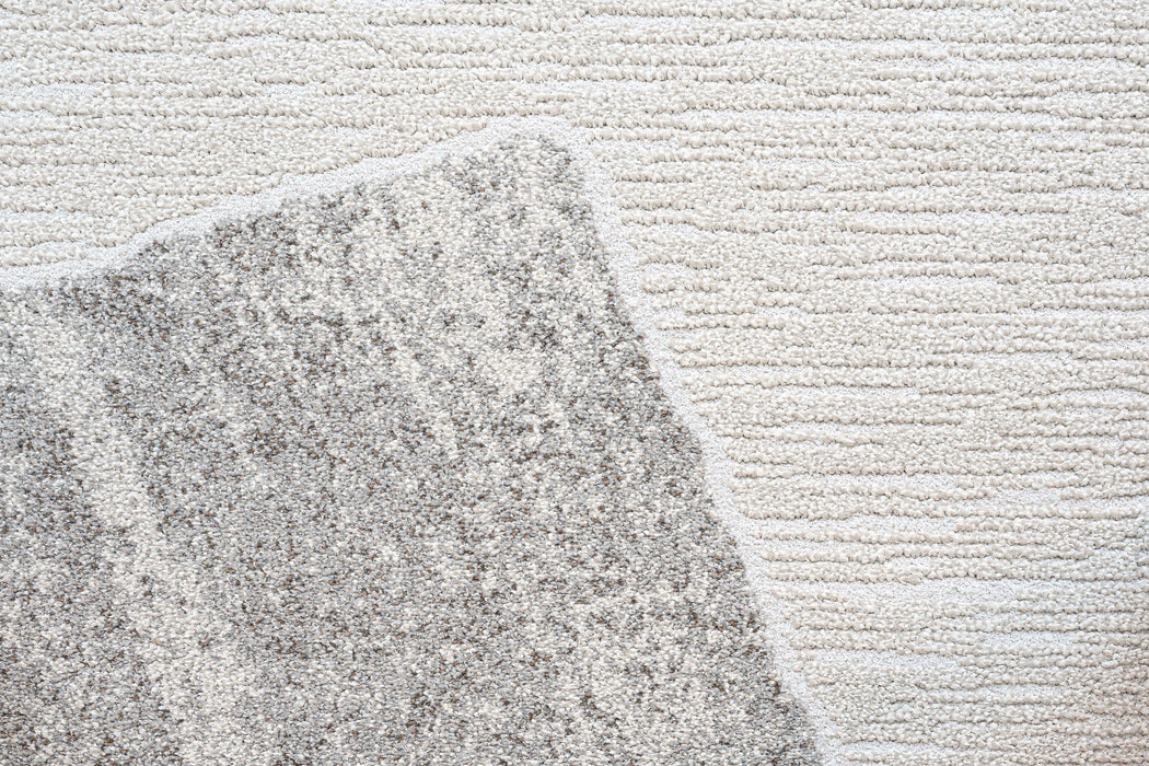 Organic Shapes Abstract Design Rounded Square Valentino Rug (46038-6191) Size: 200 x 200cm - Rugs Direct