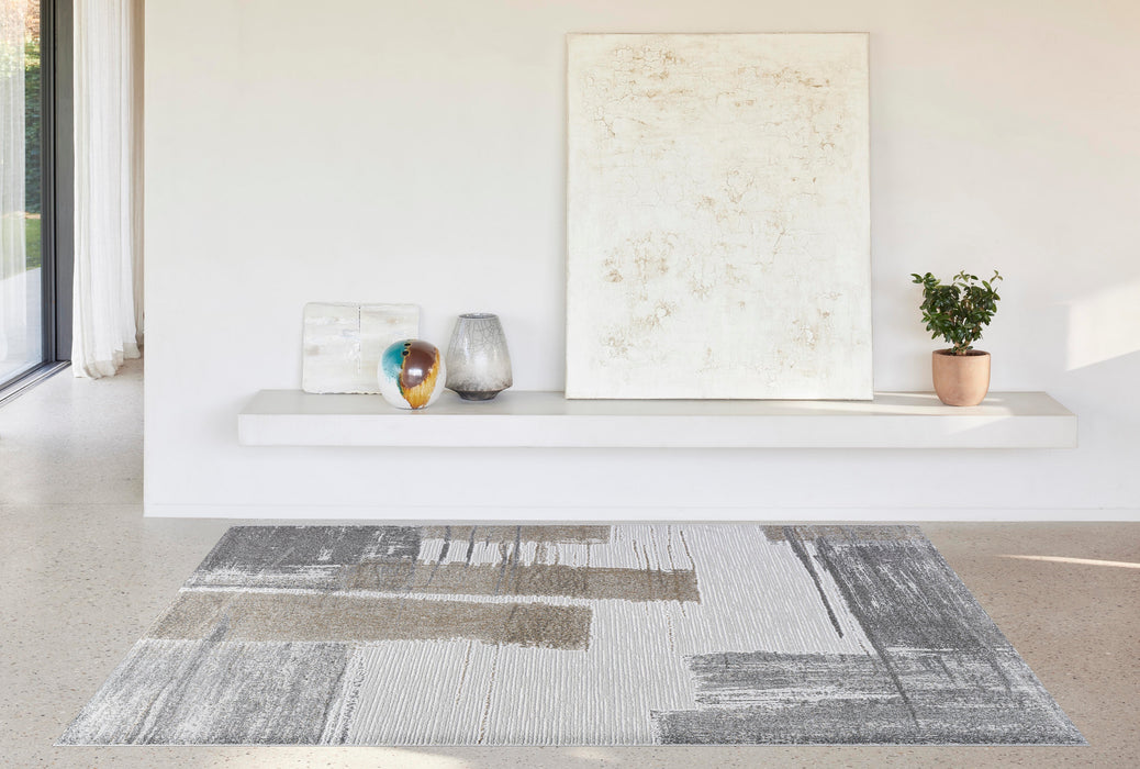 Neutral Tones Abstract Valentino Rug- Rugs Direct