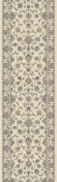 Da Vinci Soft Gold Colour Traditional Pattern Hallway Runner 80cm Wide x Cut to Order - Rugs Direct