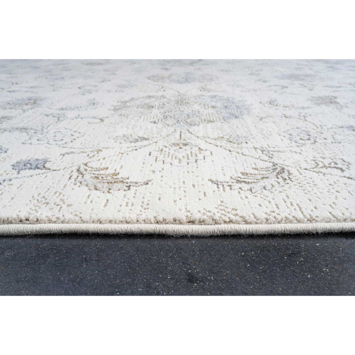 Vintage Floral Transitional Cream & Soft Blue Harmony Rug - Rugs Direct