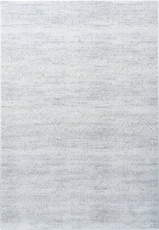 Contemporary Light Grey Distressed Lattice Harmony Rug (59017-5555) - Rugs Direct