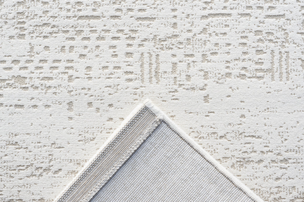 Contemporary Beige Distressed Lattice Harmony Rug (59017-6565) - Rugs Direct