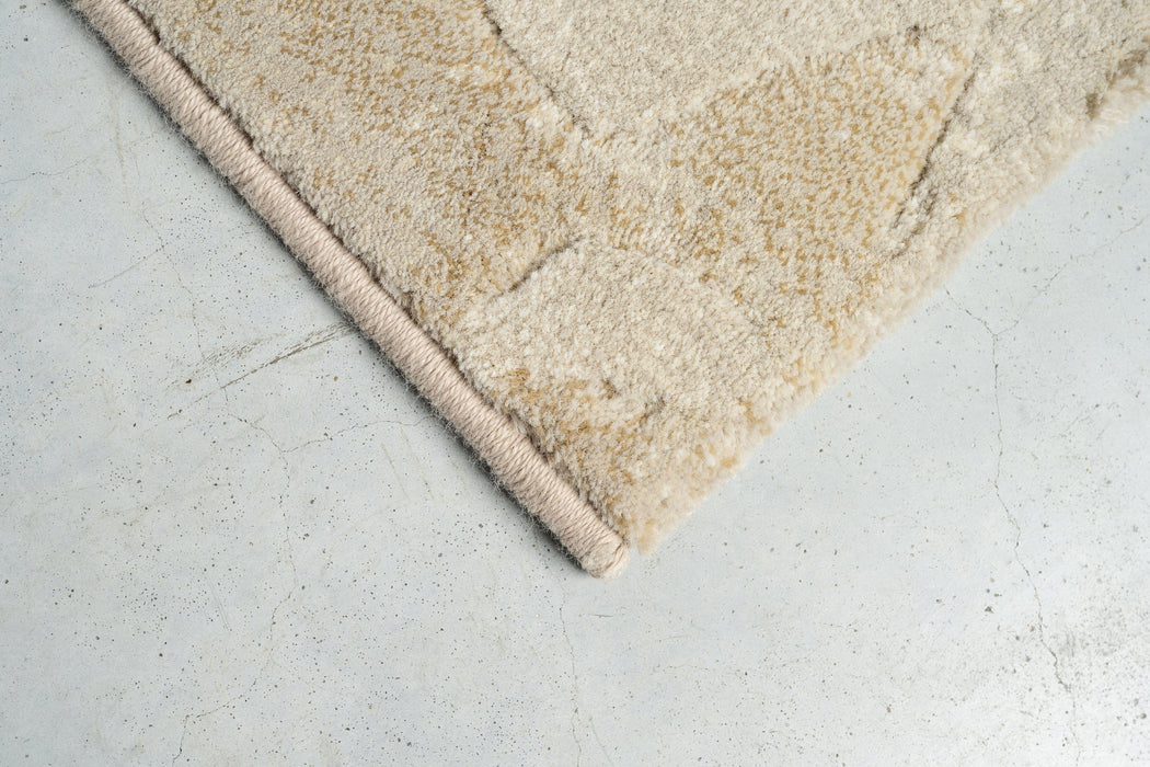 Aura Abstract Neutral Beige Modern Argentum Rug (63010-6575) - Rugs Direct