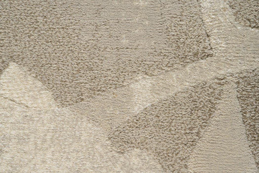 Aura Abstract Neutral Beige Modern Argentum Rug (63010-6575) - Rugs Direct