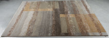 Nordic Charcoal & Earthy Brown Abstract Stripe Argentum Rug (63026-7248) - Rugs Direct