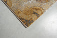 Contemporary Earthy Gold & Beige Distressed Abstract Argentum Rug (63040-9289) Size: 200x290cm - Rugs Direct