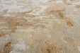 Contemporary Earthy Gold & Beige Distressed Abstract Argentum Rug (63040-9289) Size: 200x290cm - Rugs Direct