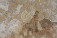 Contemporary Earthy Gold & Beige Distressed Abstract Argentum Rug (63040-9289) Size: 200x290cm - Rugs Direct