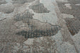 Distressed Botanical Teal & Grey Argentum Rug Size: 200 x 290cm (63056-5239) - Rugs Direct