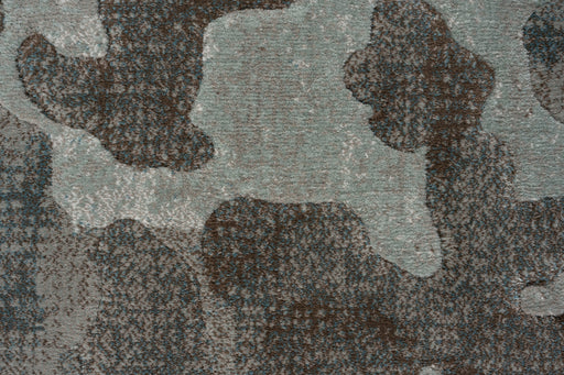 Distressed Botanical Teal & Grey Argentum Rug Size: 200 x 290cm (63056-5239) - Rugs Direct