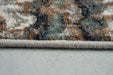 Modern Marbled Teal & Taupe Wave Abstract Argentum Rug Size: 160 x 230cm (63059-6646) - Rugs Direct