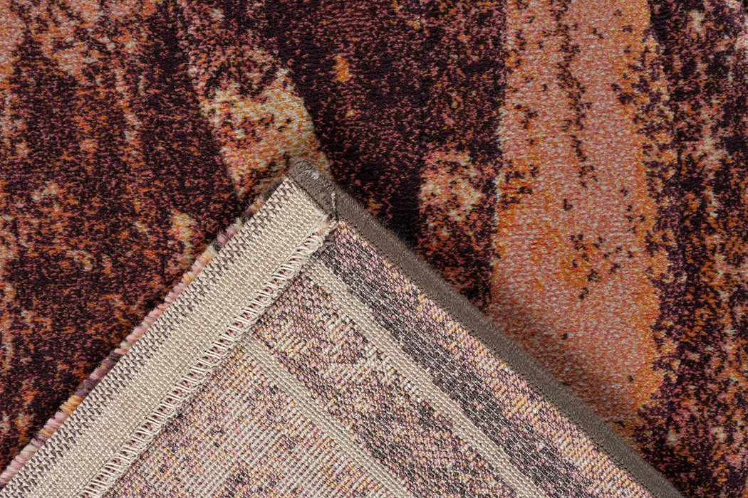 Abstract Copper Smoke Argentum Rug Size: 200 x 290cm (63074-1214) - Rugs Direct