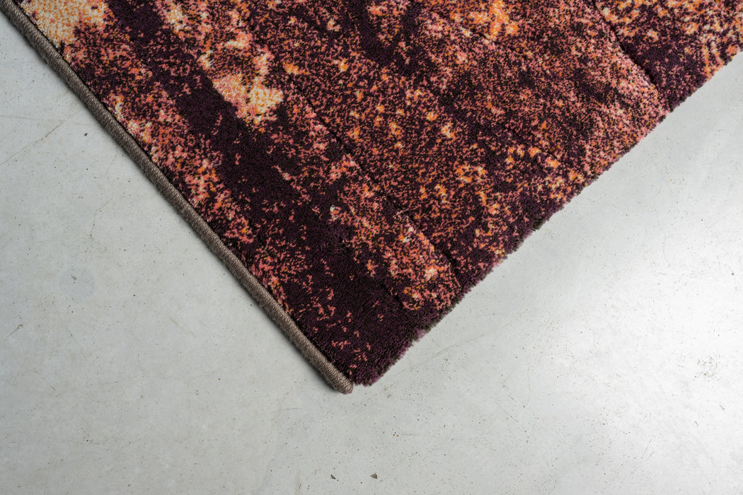 Abstract Copper Smoke Argentum Rug Size: 200 x 290cm (63074-1214) - Rugs Direct