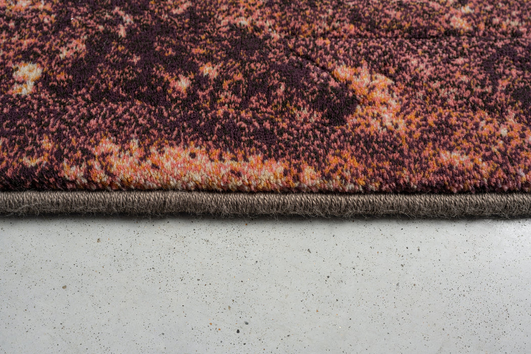 Abstract Copper Smoke Argentum Rug Size: 200 x 290cm (63074-1214) - Rugs Direct