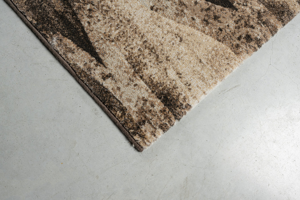 Abstract Earthy Beige Argentum Rug Size: 200 x 290cm (63074-9293) - Rugs Direct