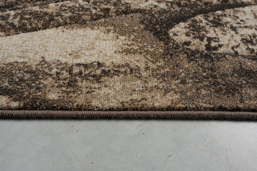 Abstract Earthy Beige Argentum Rug Size: 200 x 290cm (63074-9293) - Rugs Direct