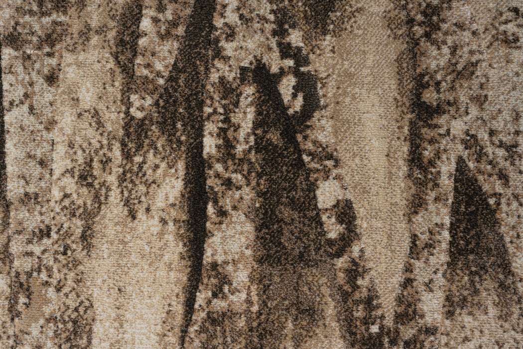 Abstract Earthy Beige Argentum Rug Size: 200 x 290cm (63074-9293) - Rugs Direct