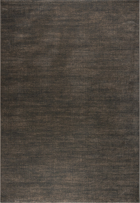 Minimalist Textured Charcoal Brown Argentum Rug Size: 200 x 290cm (63078-3283)-Rugs Direct