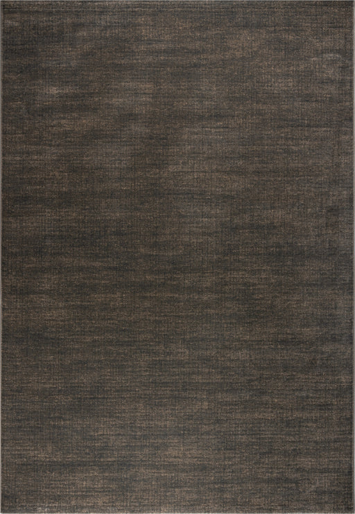 Minimalist Textured Charcoal Brown Argentum Rug Size: 200 x 290cm (63078-3283)-Rugs Direct