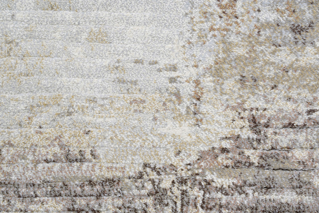 Funky Abstract Design Argentum Rug Size: 280 x 380cm-Rugs Direct