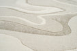 Modern Abstract Design Argentum Pebble Shape Rug Size: 160 x 230cm (63542-6575)