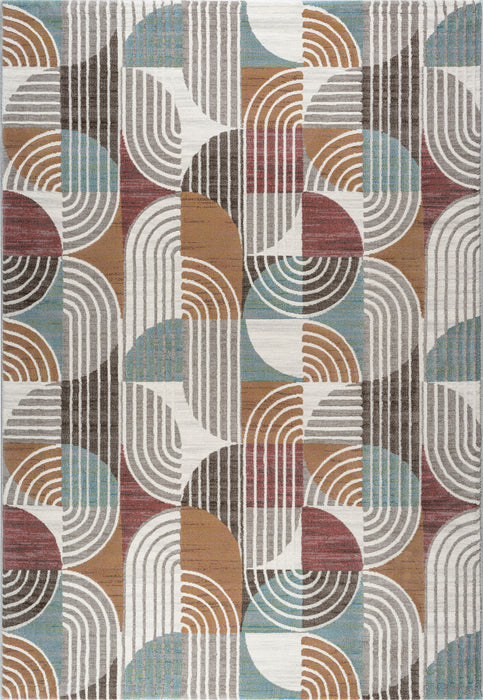 Abstract Design Argentum Rug (63560-6270) Size: 160 x 230cm - Rugs Direct