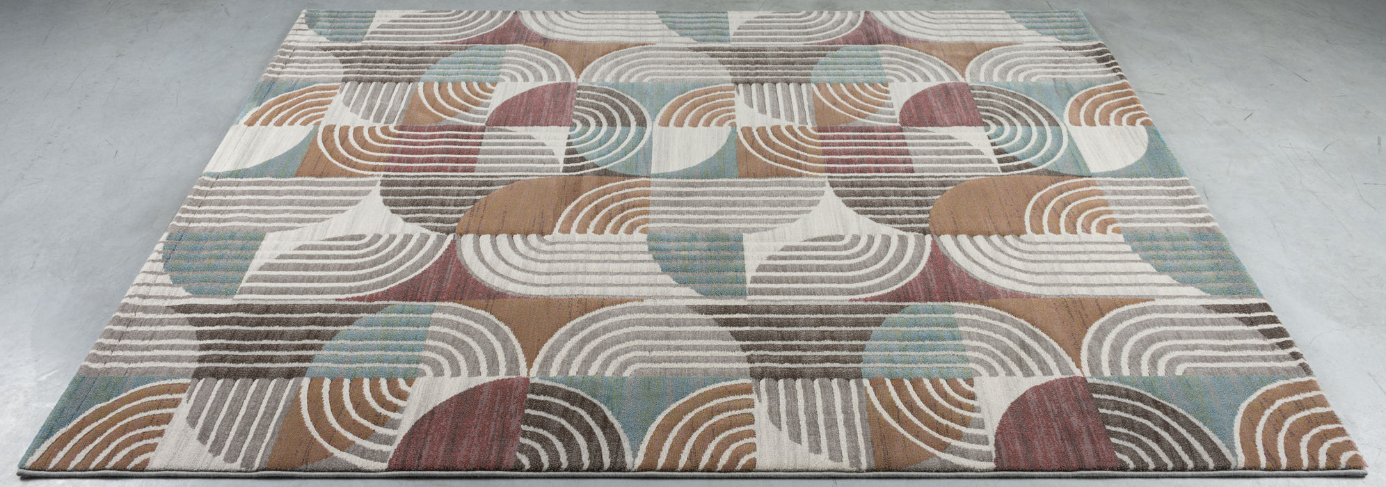Abstract Design Argentum Rug (63560-6270) Size: 160 x 230cm - Rugs Direct