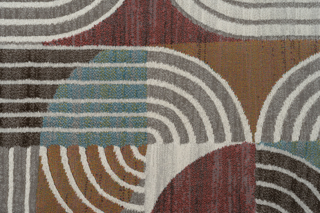 Abstract Design Argentum Rug (63560-6270) Size: 160 x 230cm - Rugs Direct