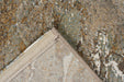 Nordic Warm Taupe & Gold Marble Abstract Argentum Rug (63974-1219) - Rugs Direct
