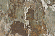 Nordic Warm Taupe & Gold Marble Abstract Argentum Rug (63974-1219) - Rugs Direct