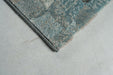 Modern Charcoal & Slate Blue Checkerboard Argentum Rug (63984-4249) - Rugs Direct