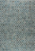 Modern Charcoal & Slate Blue Checkerboard Argentum Rug (63984-4249) - Rugs Direct