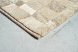 Modern Cream & Taupe Checkerboard Argentum Rug Size: 280 x 380cm (63984-6575) - Rugs Direct