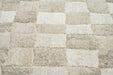 Modern Cream & Taupe Checkerboard Argentum Rug Size: 280 x 380cm (63984-6575) - Rugs Direct