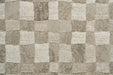 Modern Cream & Taupe Checkerboard Argentum Rug Size: 280 x 380cm (63984-6575) - Rugs Direct