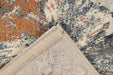 Transitional Denim & Peach Floral Print Argentum Rug (63989-6656) - Rugs Direct