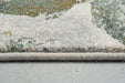Transitional Denim & Peach Floral Print Argentum Rug (63989-6656) - Rugs Direct